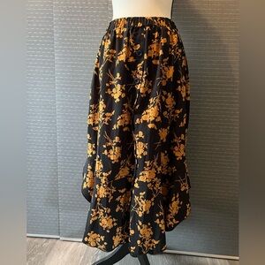 SHEIN Floral Midi Skirt